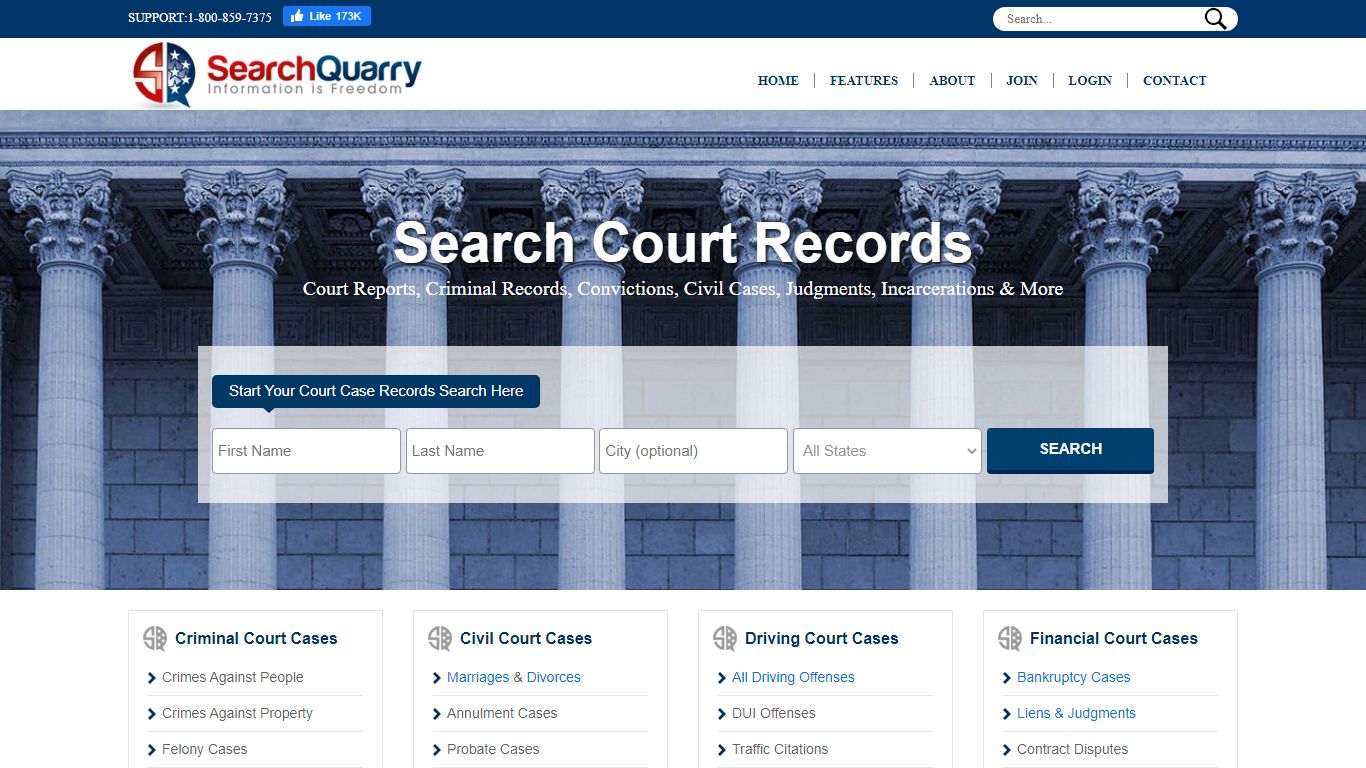 Court Records Lookup Tool - Easy To Use & Quick Results - SearchQuarry